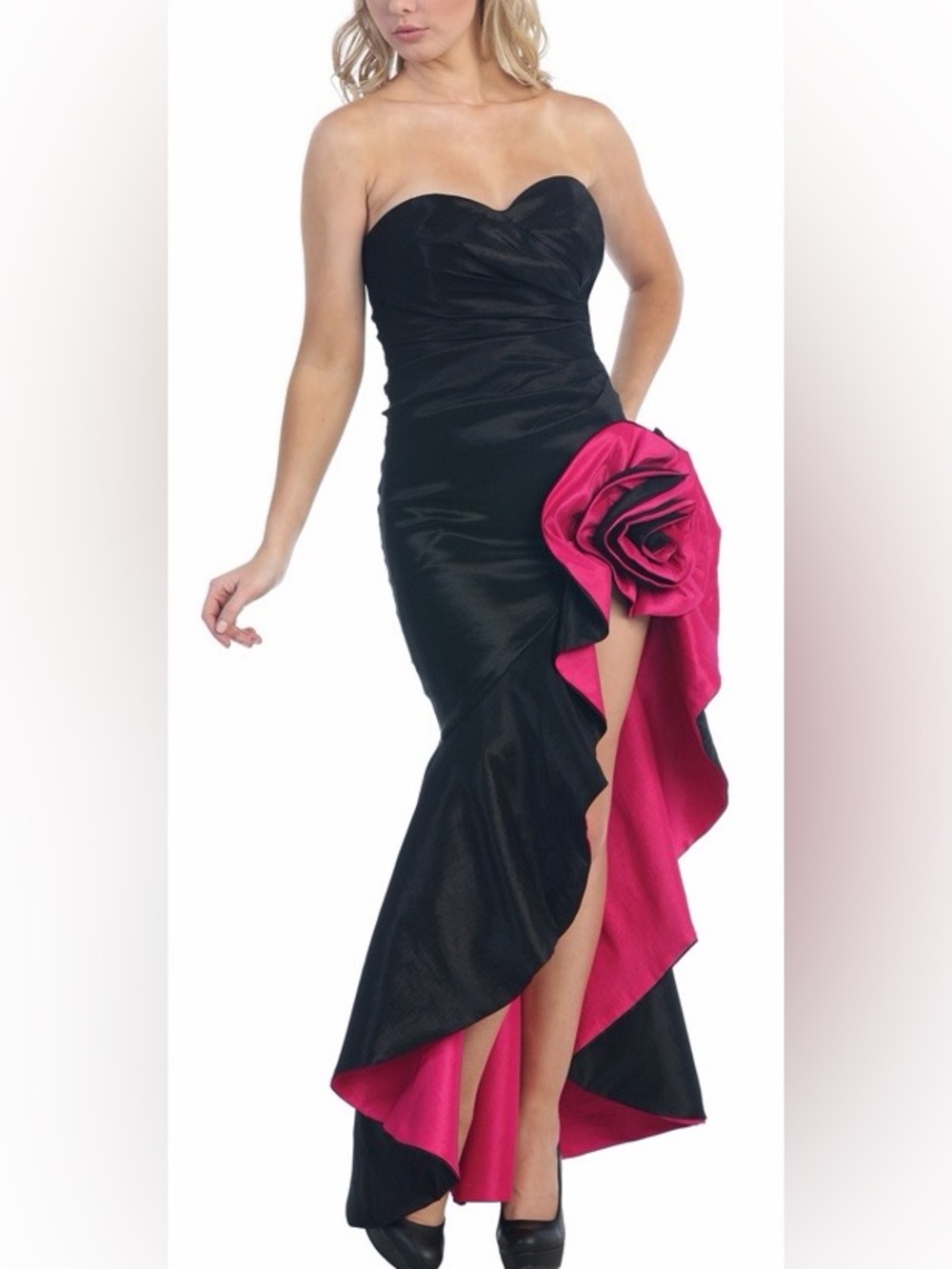 Strapless maxi dress